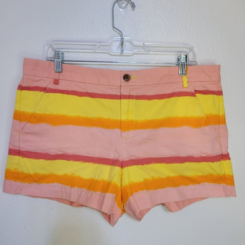 Gap‎ Woman's Size 12 Sunkissed Shorts Khakis By Gap Stripes